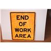 Image 1 : *End Of Work Area Sign 29.5”X23