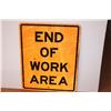 Image 2 : *End Of Work Area Sign 29.5”X23