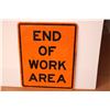 Image 3 : *End Of Work Area Sign 29.5”X23