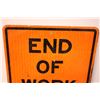 Image 4 : *End Of Work Area Sign 29.5”X23