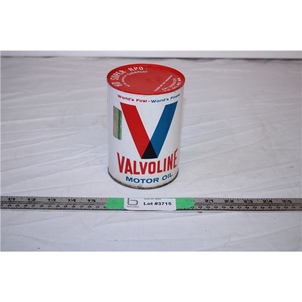 Valvoline Motor Oil (full Tin)