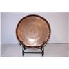 Image 2 : Vintage Copper Tray&Stand from Saudi Arabia 20”