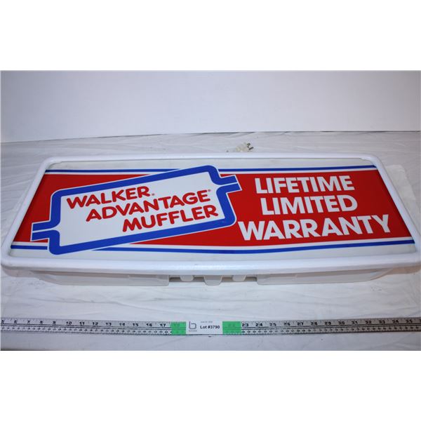 30X12X7 Muffler display light up sign (working)