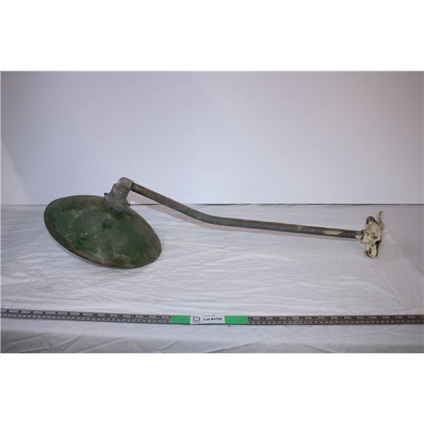 Farm shop enamel shade light 12”shade,26”hanger