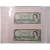 Image 2 : (21) Consecutive Numbered $1 Bills (1954) - UNC_AUNC - 6181250-6181270