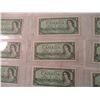Image 5 : (21) Consecutive Numbered $1 Bills (1954) - UNC_AUNC - 6181250-6181270