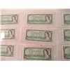 Image 7 : (21) Consecutive Numbered $1 Bills (1954) - UNC_AUNC - 6181250-6181270
