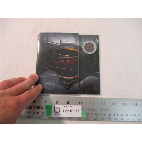 RCM 2016 Batman vs Superman Quarter + trading cards (wonder woman)