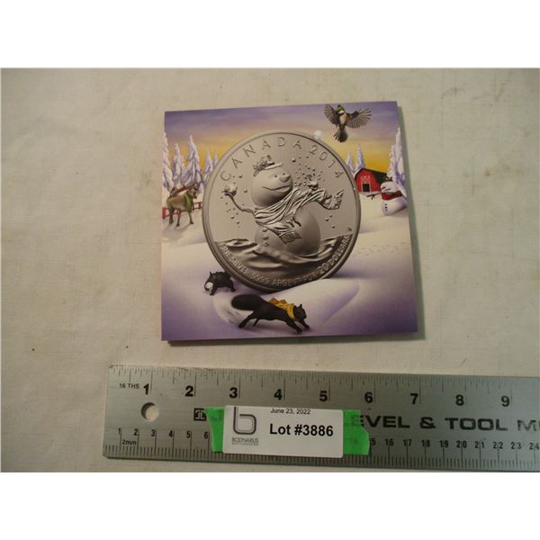 RCM 2014 Snowman $20 fine silver coin