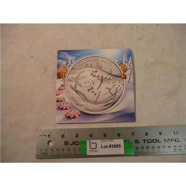 RCM 2015 Snowman $20 fine silver coin