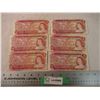 Image 1 : (6) 1974 - $2 Canadian Bills