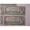 Image 2 : (5) 1954 - $1 Canadian Bills