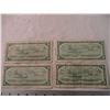 Image 5 : (4) 1954 - $1 Canadian Bills
