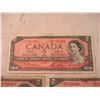 Image 4 : (5) 1954 - $2 Canadian Bills