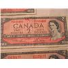 Image 6 : (5) 1954 - $2 Canadian Bills