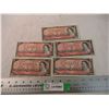 Image 1 : (5) 1954 - $2 Canadian Bills