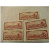 Image 4 : (5) 1954 - $2 Canadian Bills