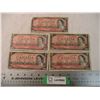 Image 1 : (5) 1954 - $2 Canadian Bills