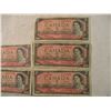 Image 3 : (5) 1954 - $2 Canadian Bills