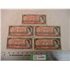 Image 1 : (5) 1954 - $2 Canadian Bills