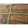 Image 4 : (5) 1954 - $2 Canadian Bills