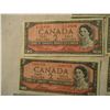 Image 2 : (5) 1954 - $2 Canadian Bills