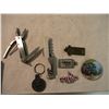 Image 3 : Misc lot wallet, keytags, pocket knife