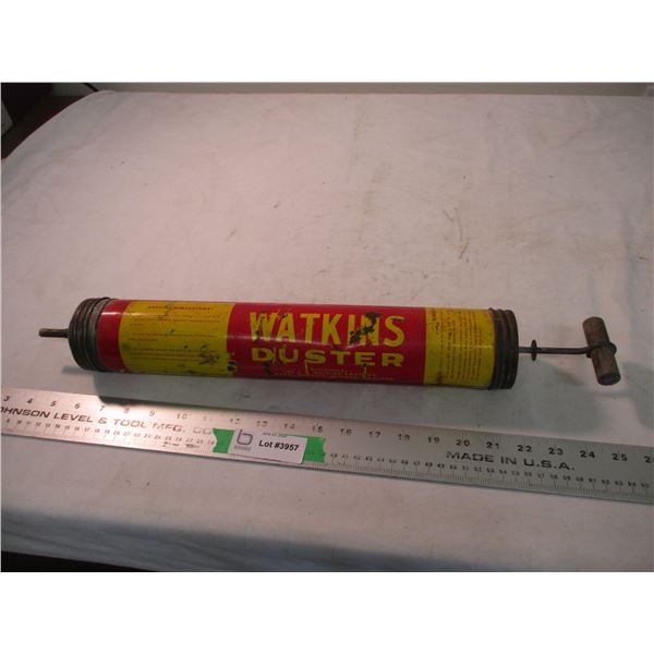 Antique Watkins duster sprayer - 16" long