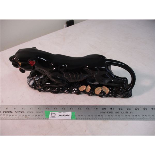 Black panther ceramic - 15" long