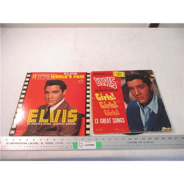 2X THE BID - 2 Elvis records