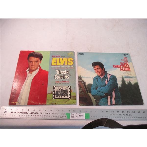 2X THE BID - 2 Elvis records