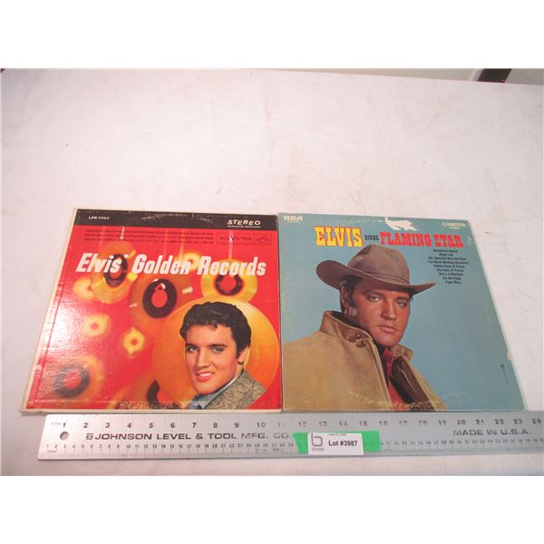 2X THE BID - 2 Elvis records
