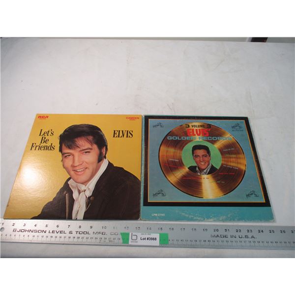 2X THE BID - 2 Elvis records