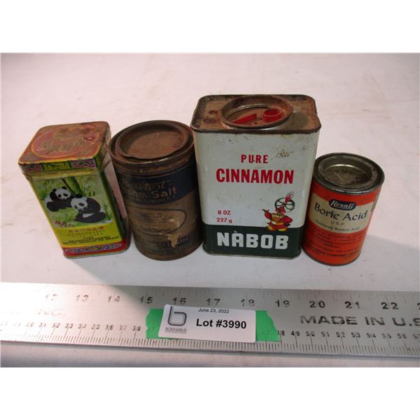 Mix lot - household tins