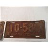 Image 3 : 2X THE BID - 1937 + 38 Sask license plates