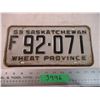Image 1 : 1959 Sask License plate