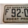 Image 2 : 1959 Sask License plate