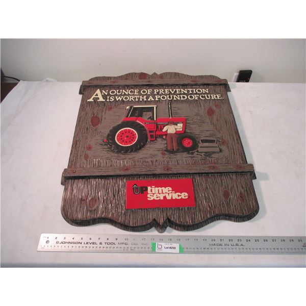 IH 1970's (86 series tractor) Dealer sign - plastic - has some cracks