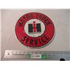 Image 1 : IH Motor Truck Service Tin sign (sealed in wrap) - 12" diameter