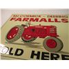 Image 3 : McCormick-Deering Farmalls Sold Here tin sign 10.25x13