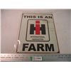 Image 1 : This is an IH Farm Tin sign - 12.5x16 (new)