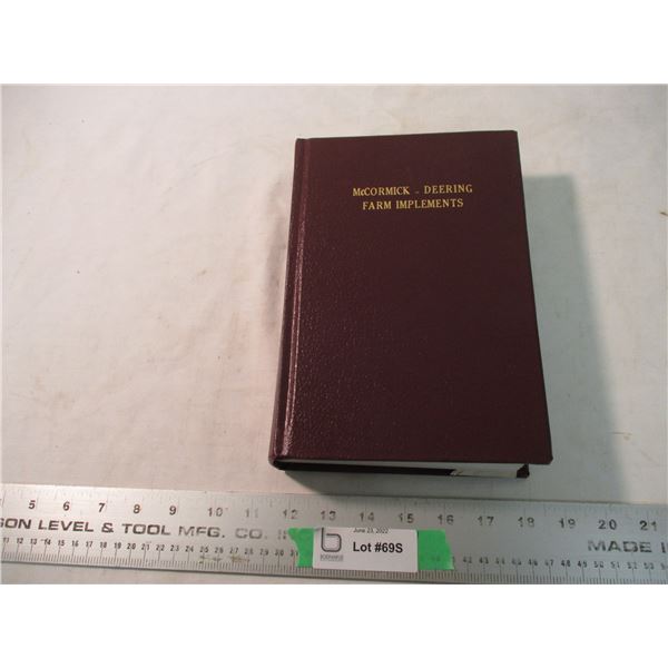 McCormick Deering Farm Implements Book