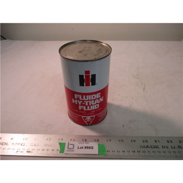 IH HyTran Fluid 1 quart tin full