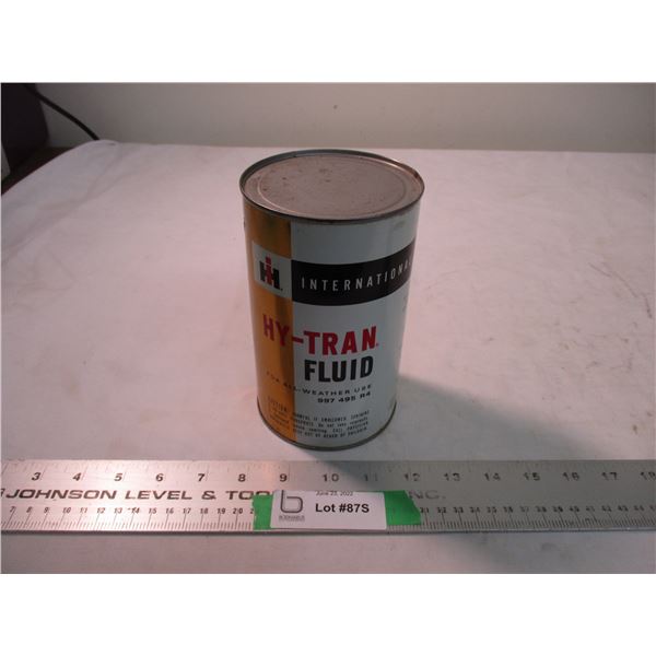 IH Hy-Tran Fluid (all weather) 1 quart tin - full