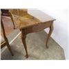 Image 5 : *Wood writing desk (glass top_ with chair - 48W 24D 30T