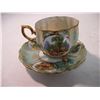 Image 2 : Vintage footed tea cup + saucer (Castle Japan)