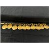 Image 1 : 7" Ladies gold tone bracelet w/10 commandments