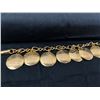 Image 2 : 7" Ladies gold tone bracelet w/10 commandments