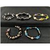 Image 1 : Lot of 5 Mixed Beaded Ladies bracelets