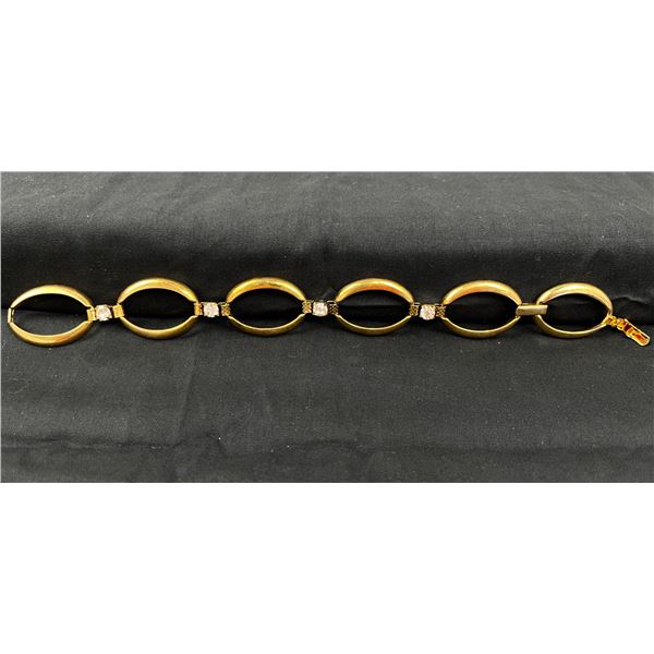8" Gold tone ladies fashion bracelet